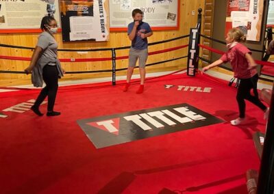 Photos of Shock A Bully students at the Muhammad Ali Museum